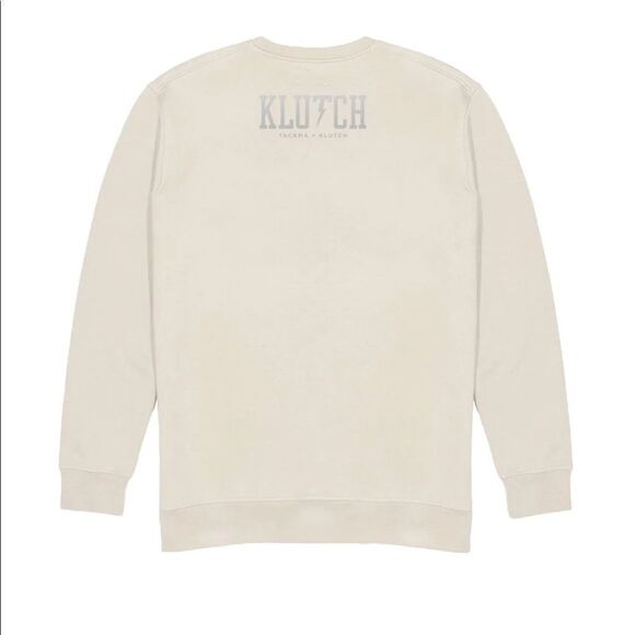 TACKMA THE GAME IS EVERYTHING CREW SWEATSHIRT, OFF WHITE, MEDIUM, UNISEX, NWOT‎ - Picture 3 of 11